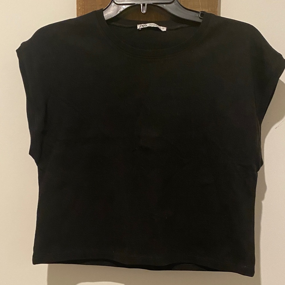 Zara Black Crop Top